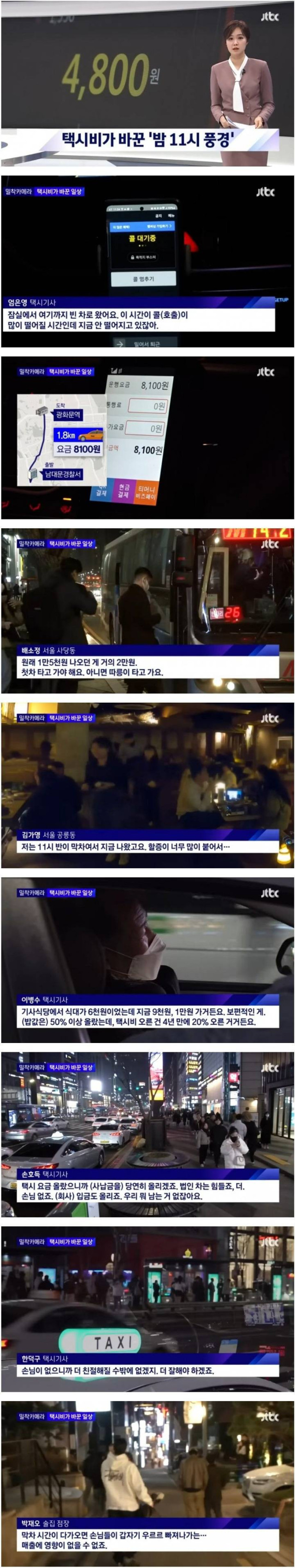 택시비 인상의 나비효과