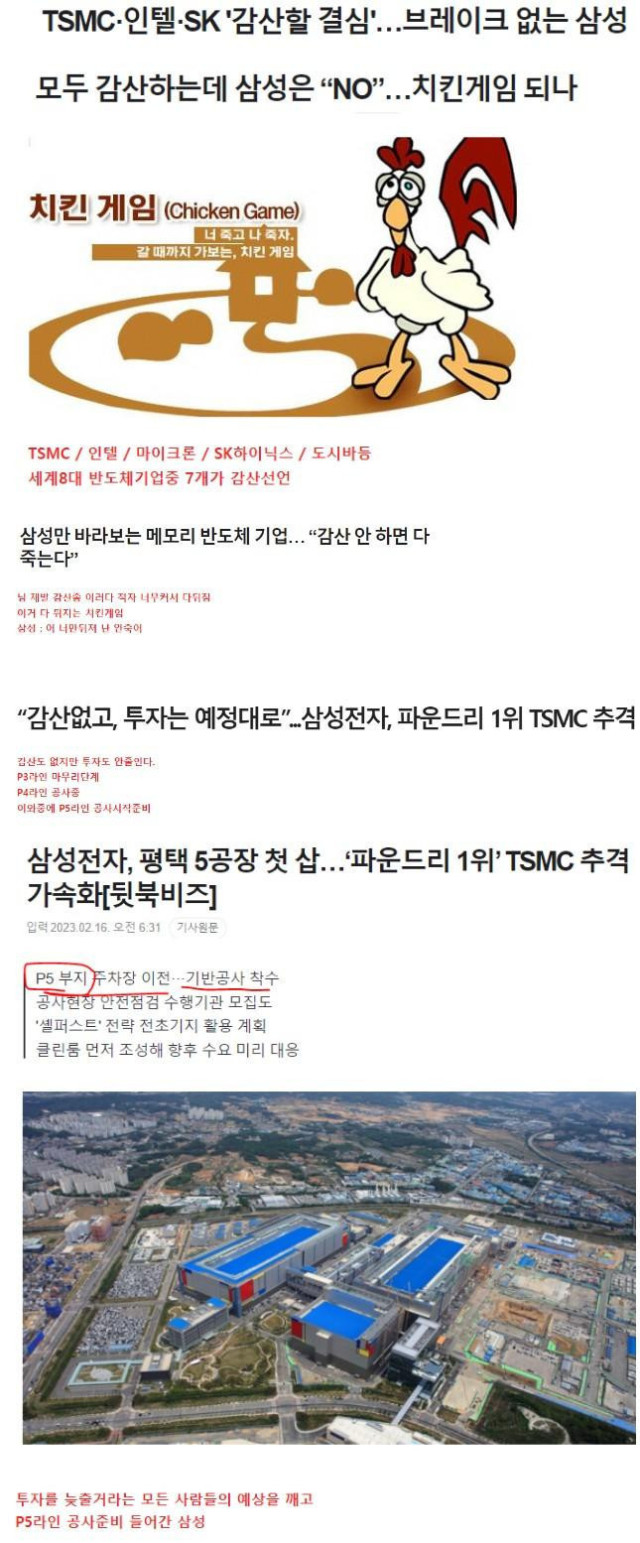 또 치킨게임 시작한 삼성전자 근황