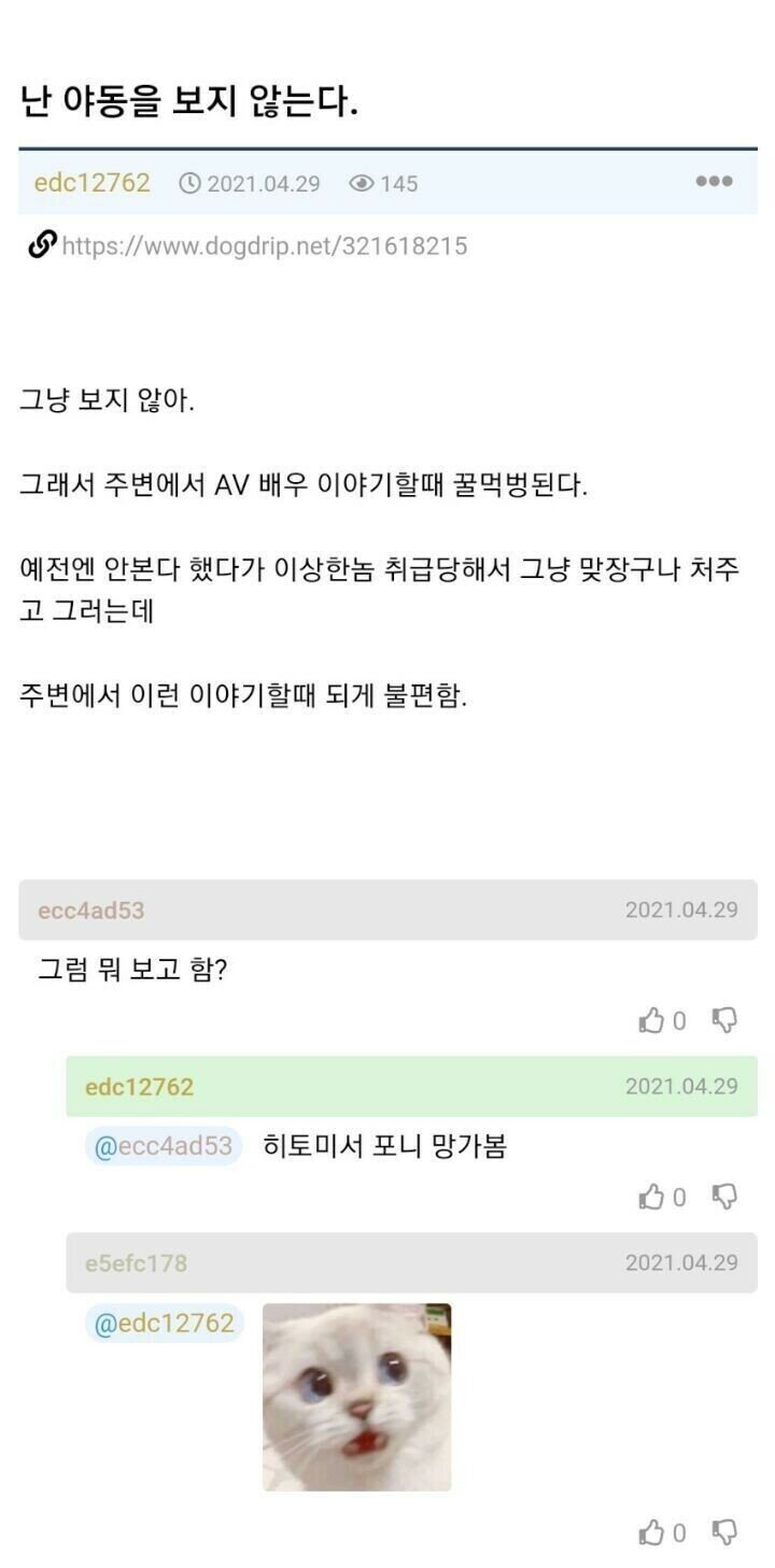 야동 안 보는 남자