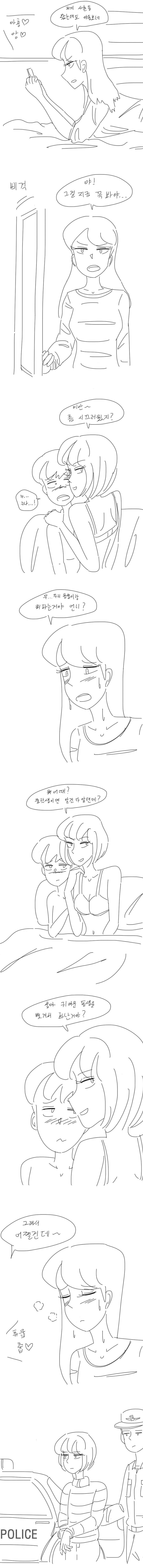 사촌집 왔는데 야동소리가 들린다.manga