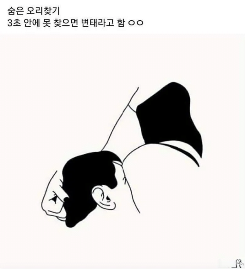 3초 안에 오리를 못 찾으면 변태입니다.