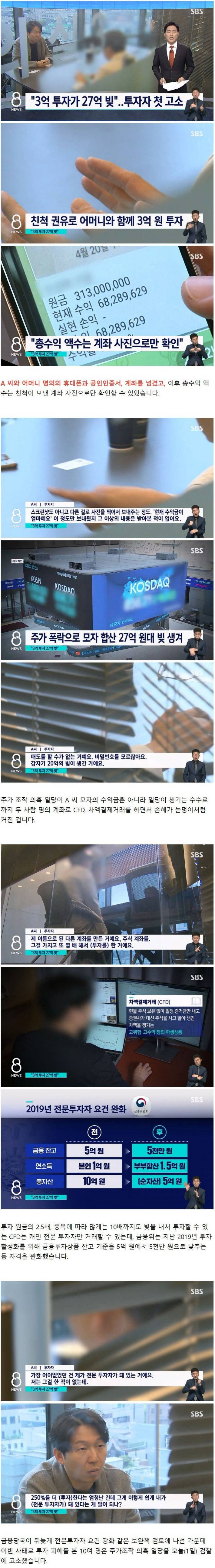 3억 투자가 21억 빚으로