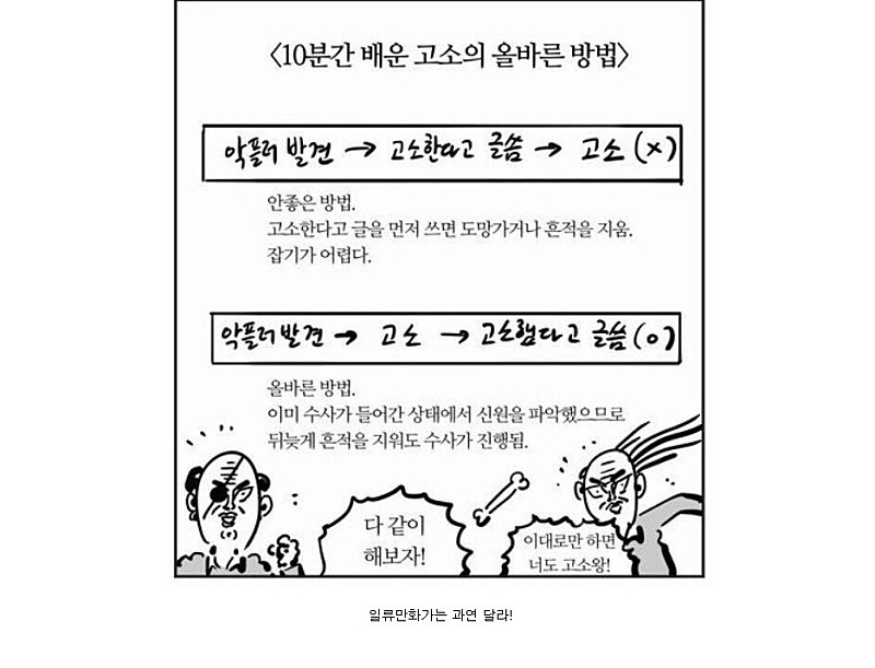 다시보는 고소의 올바른 방법