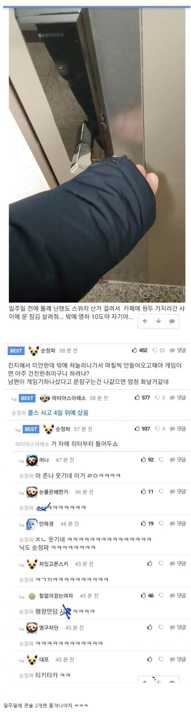 게임기 샀다고 쫓겨난 유부남