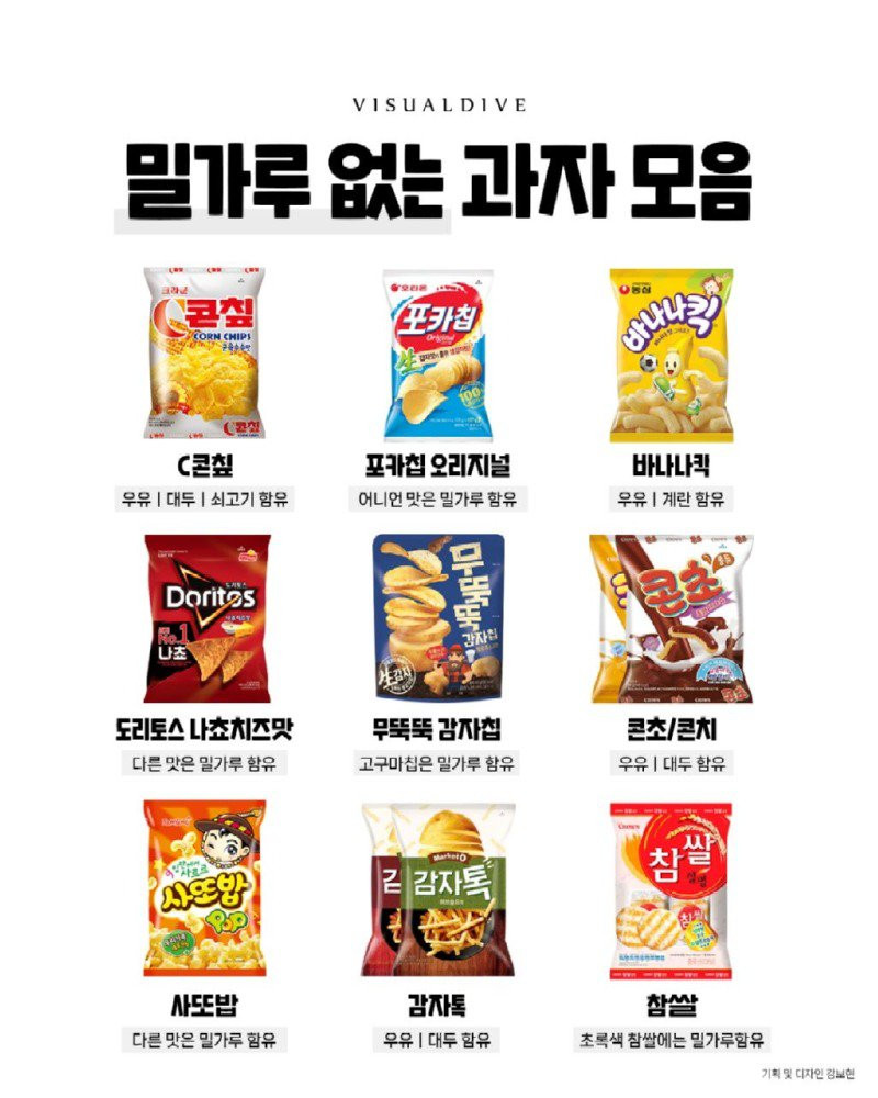 밀가루없는 과자 모음