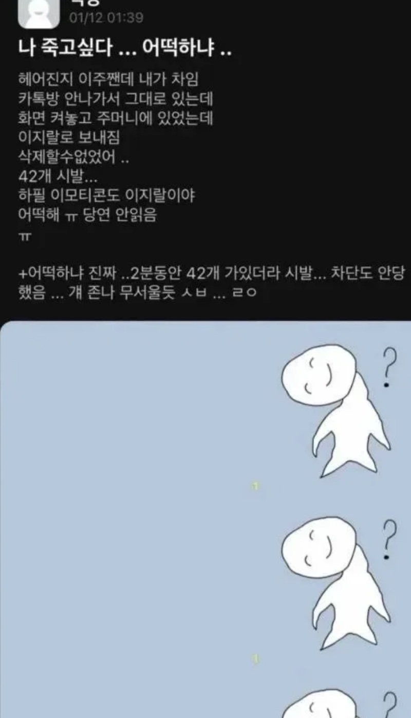 폰 화면 안 끈 여자의 최후