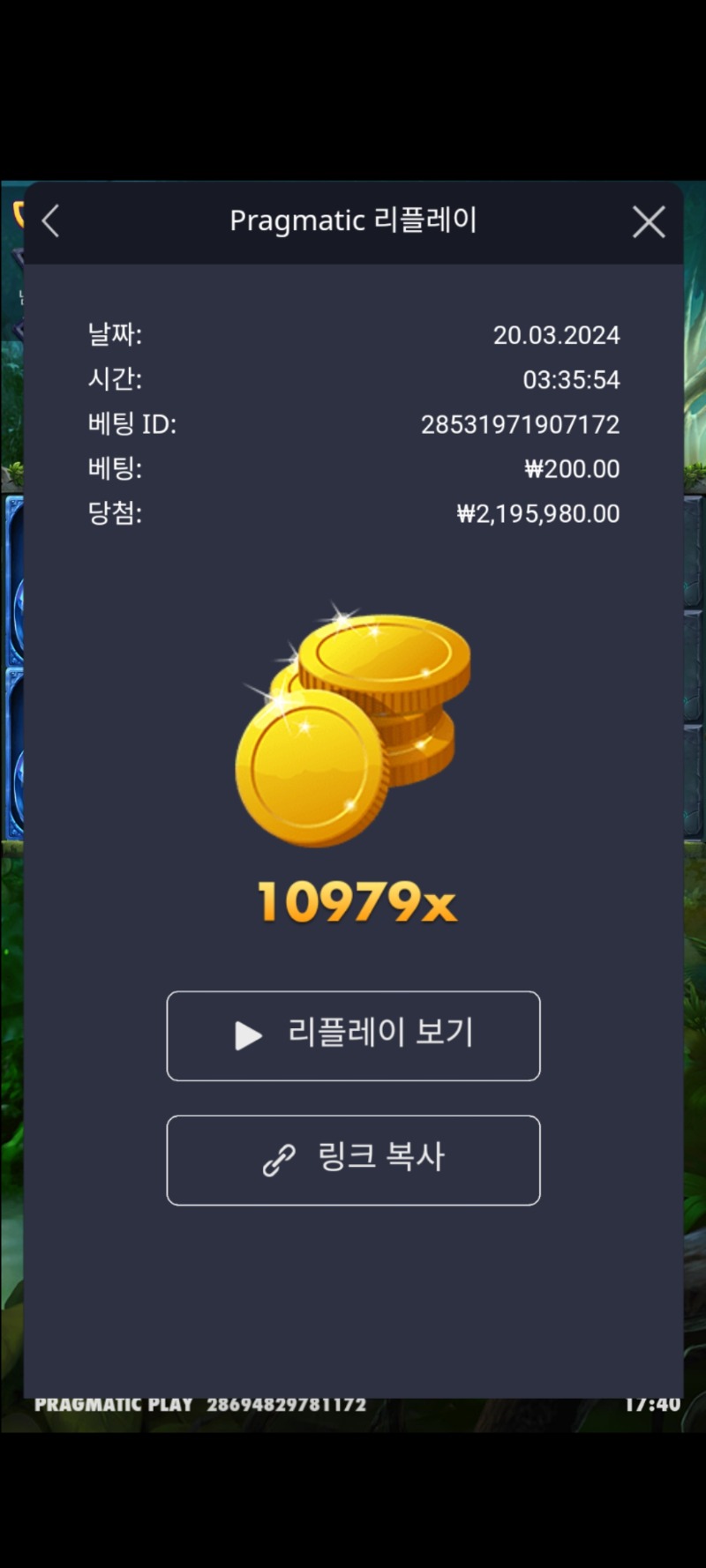 멀린 10979배