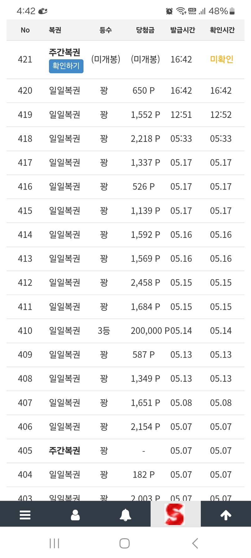 아직도1등이안나왔네요~주복팝니다~ㅋㅋㅋ