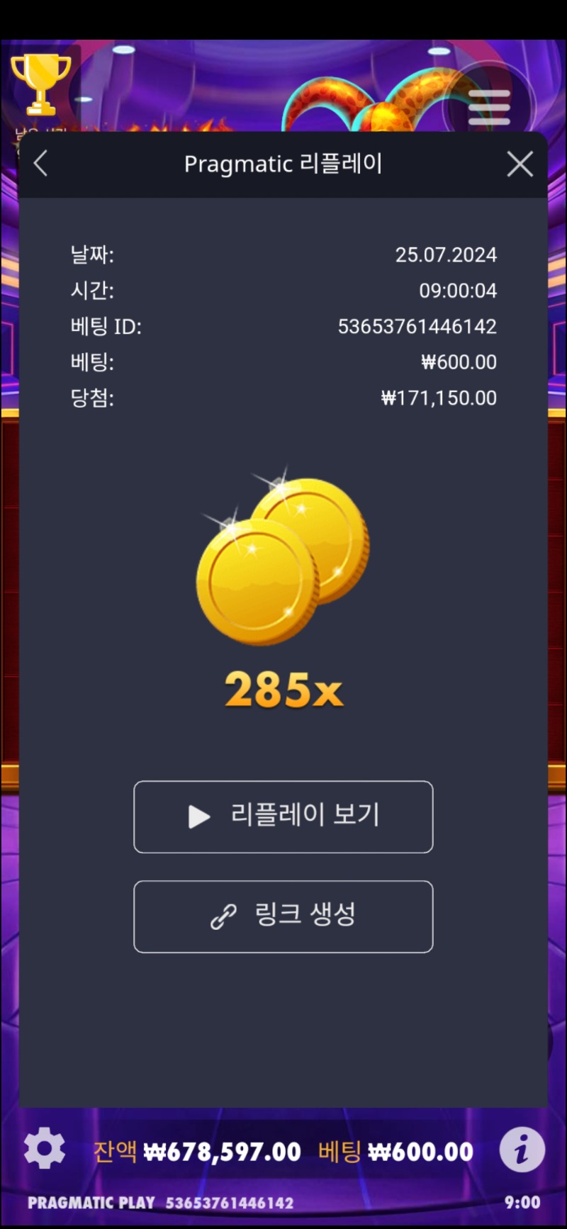 버징와일드285배