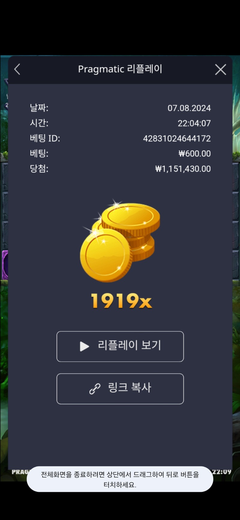 멀린 1919배