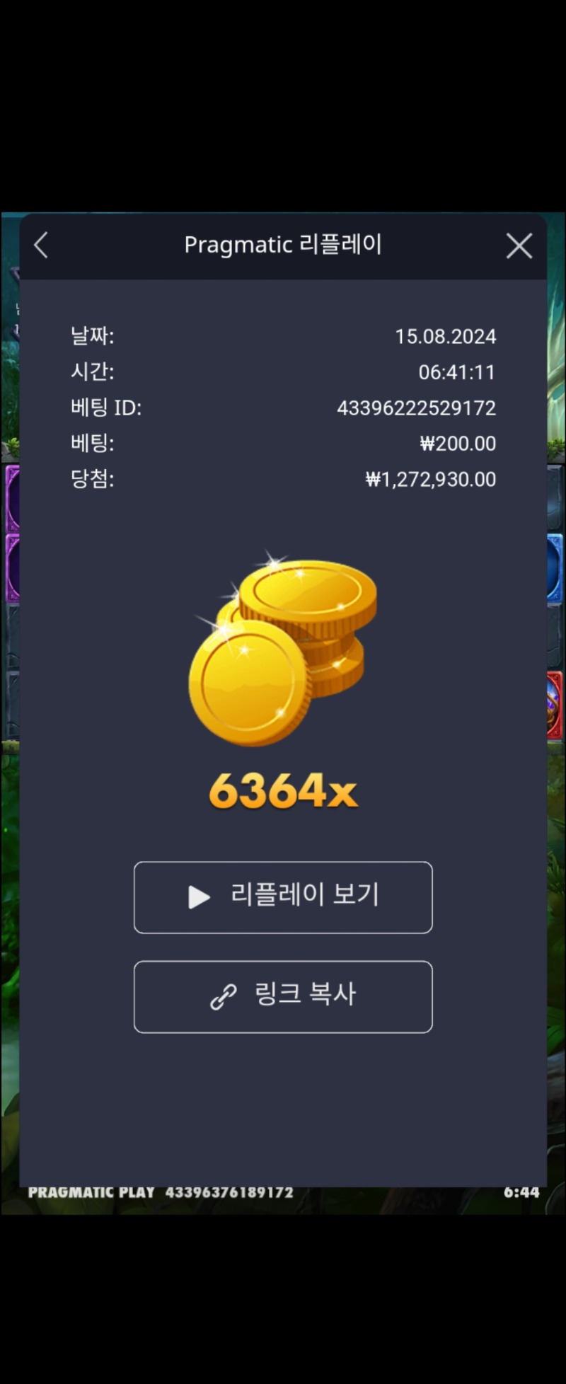 멀린 6364배