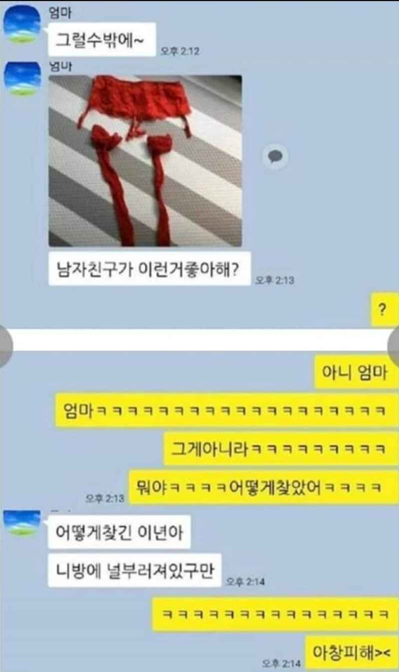 딸의 성적 취향을 알게 된 엄마