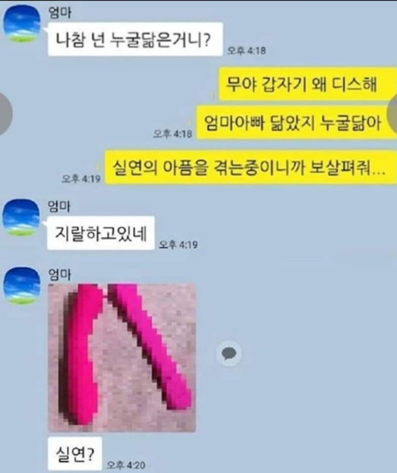 딸의 성적 취향을 알게 된 엄마