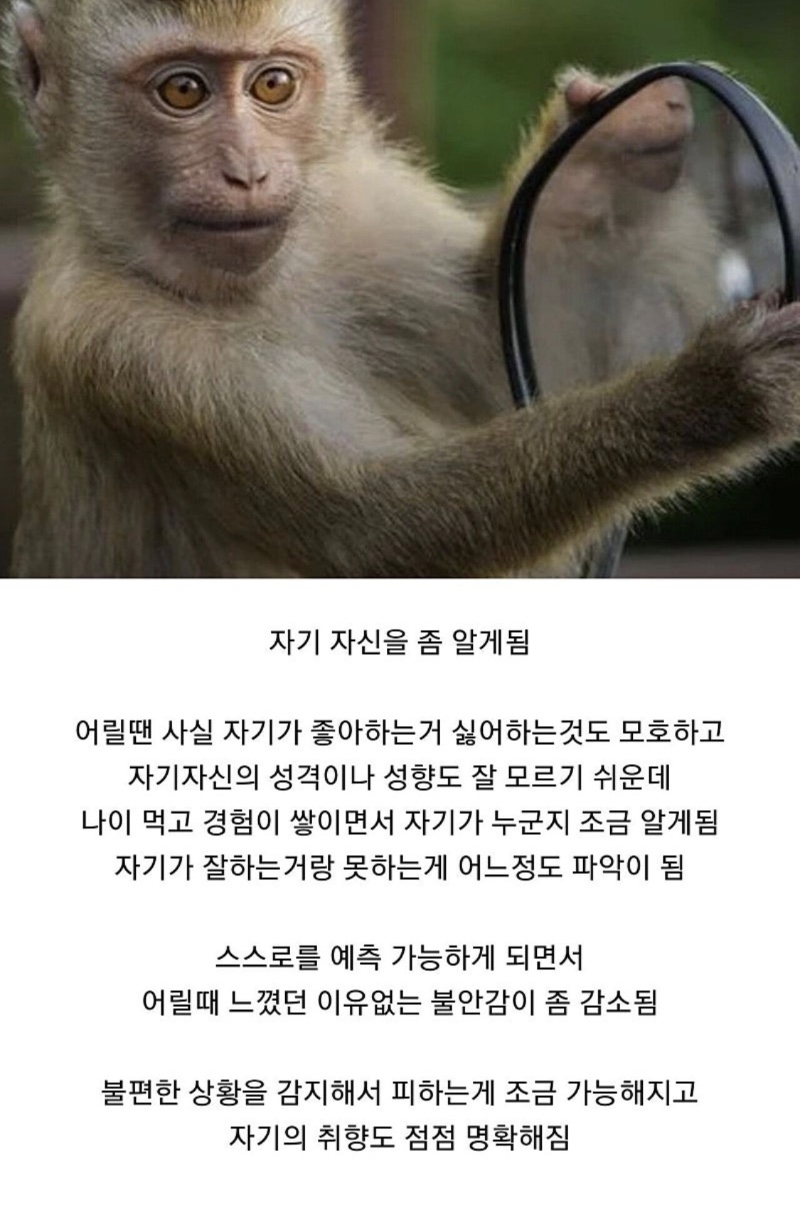 나이먹고 조금 더 차분해진 사람들의 특징