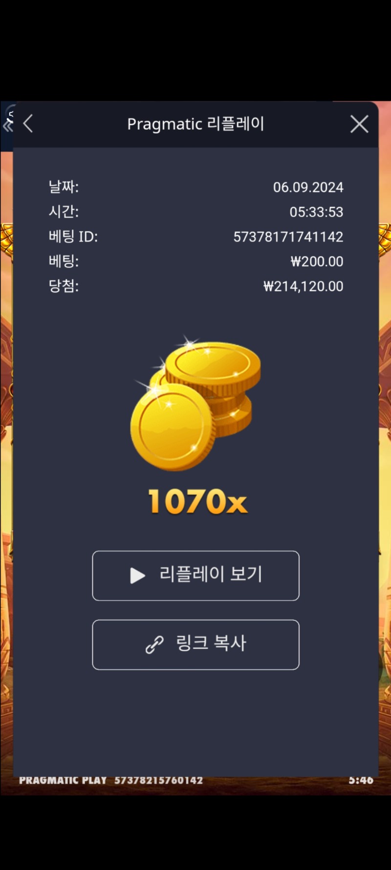 갓기자 1070배