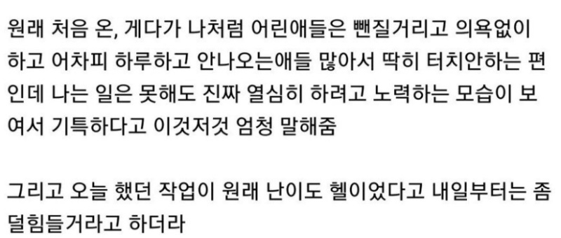 노가다 첫경험 후기