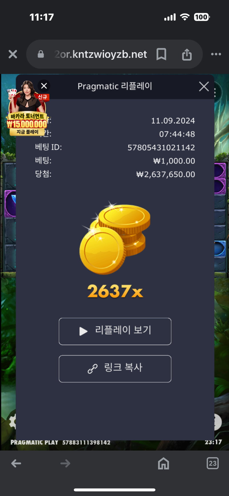 멀린2637배