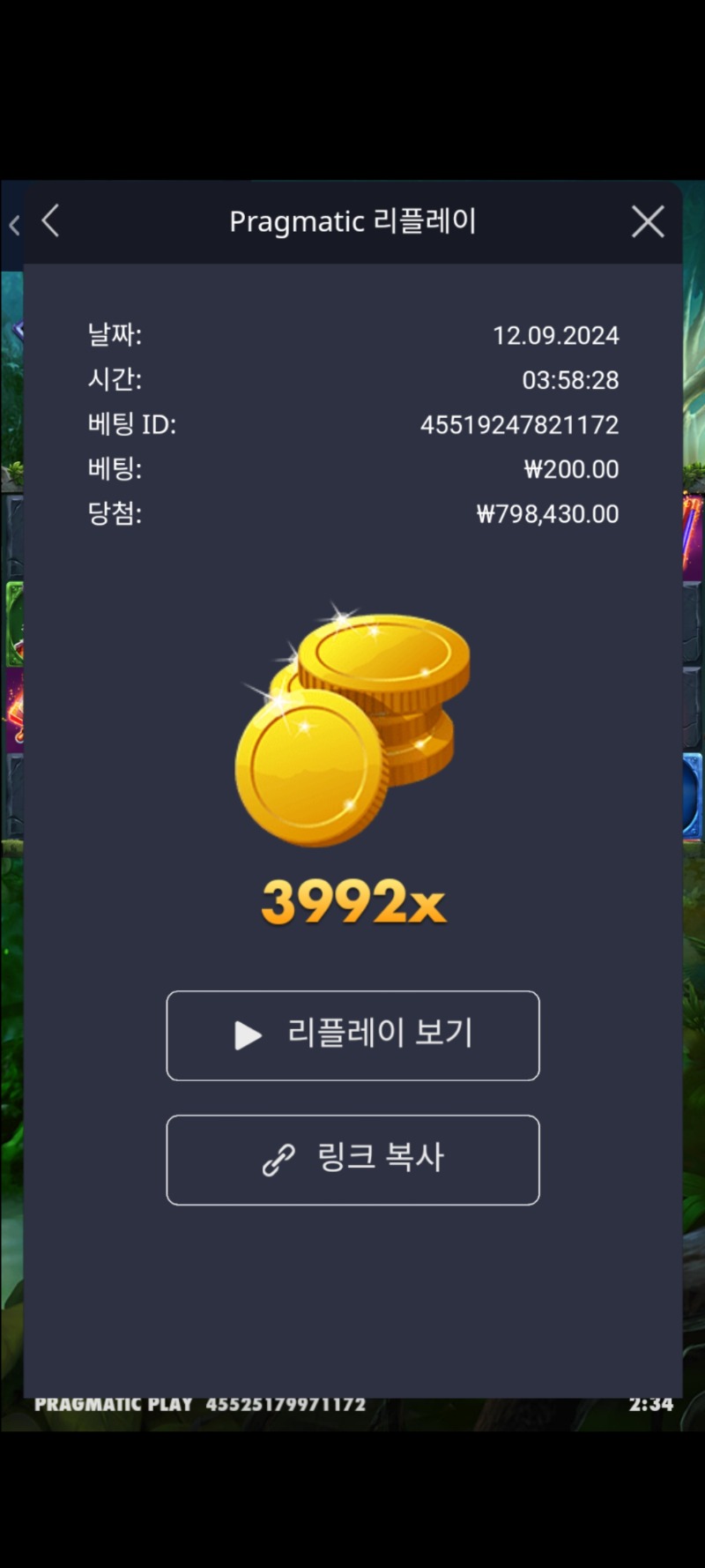 멀린 3992배