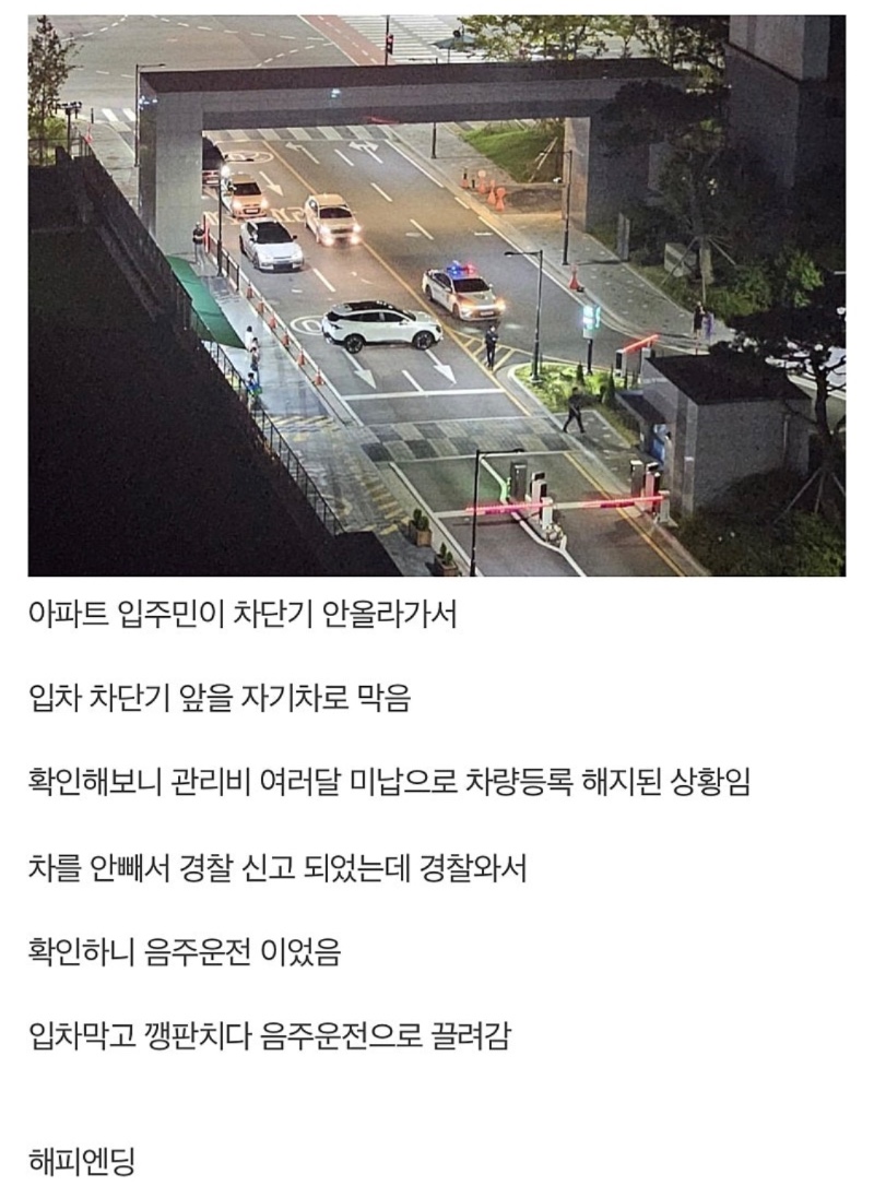 음주운전 해피엔딩