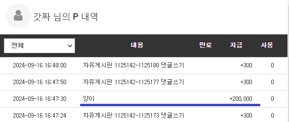 양이 추겜당첨 포인트~