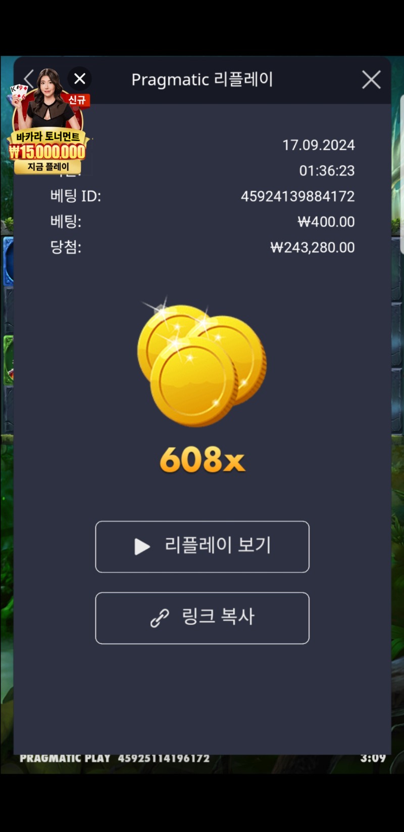 멀린 608배