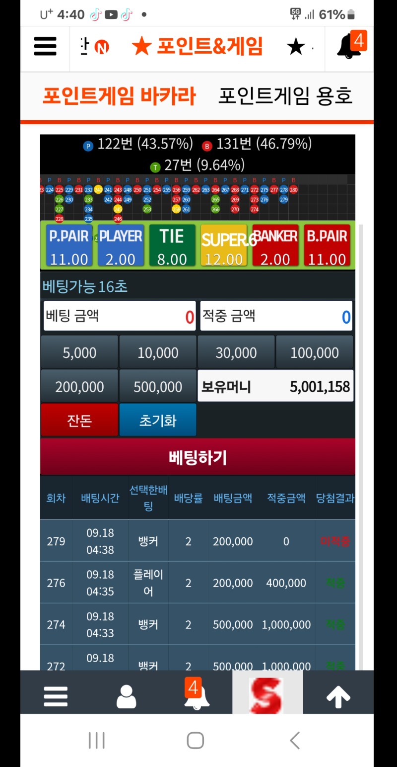 슬카라500돌파