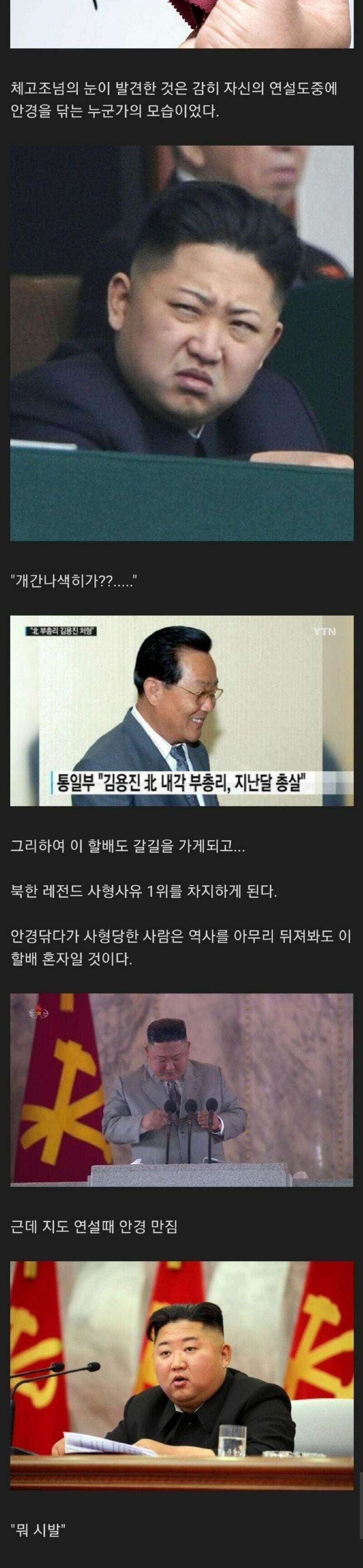 북한의 레전드 처형 사유