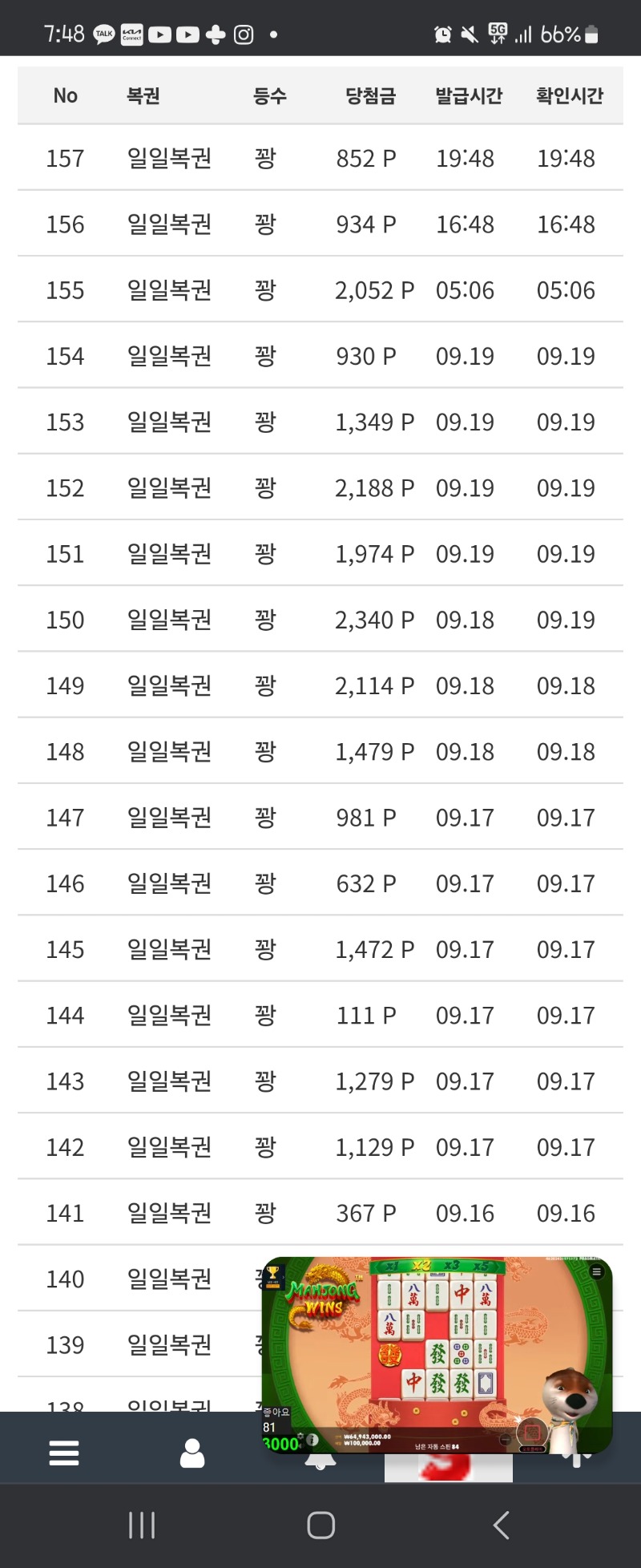 눈물이난다~~~복권이열리면