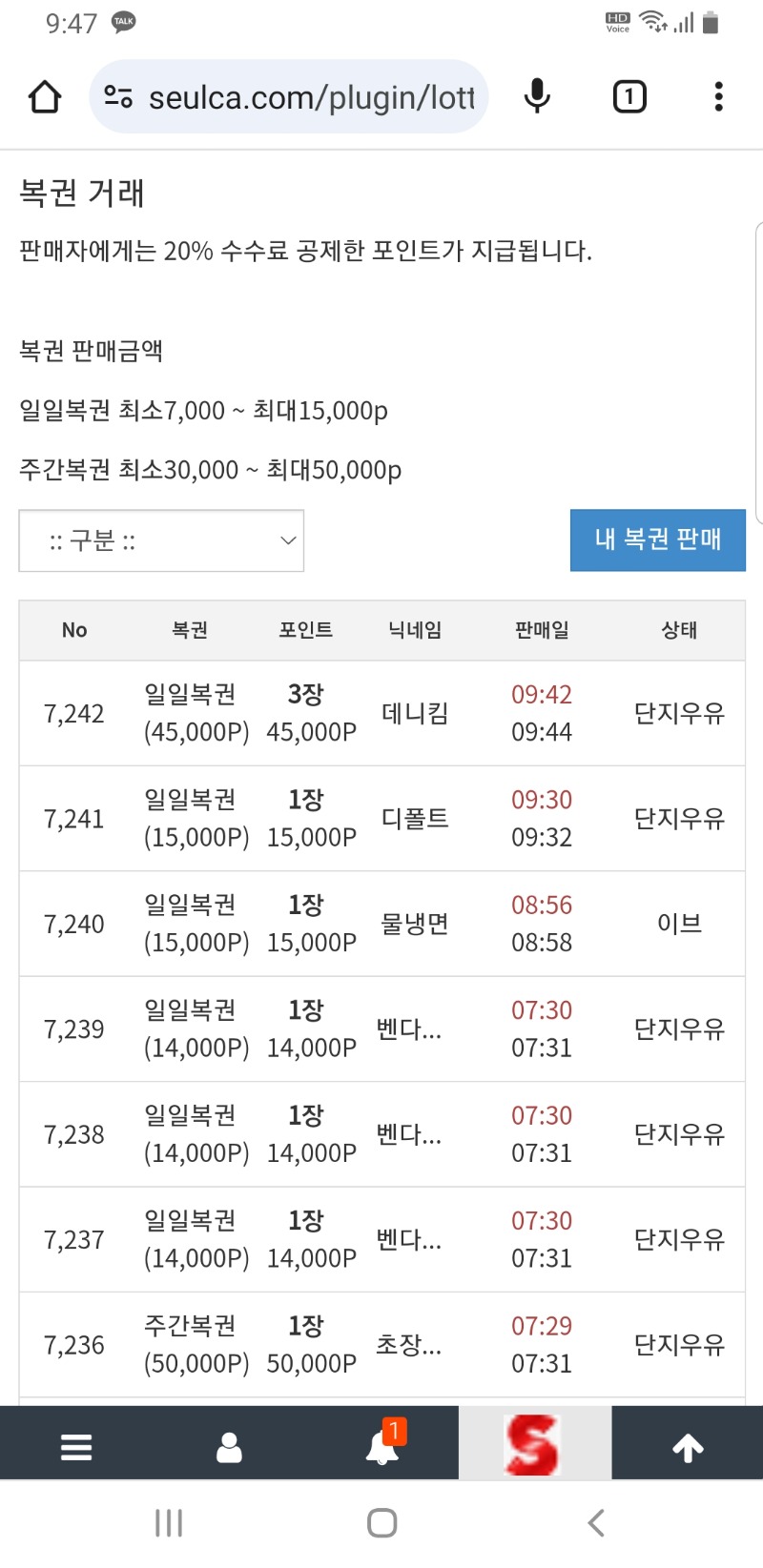 복권구매 후기