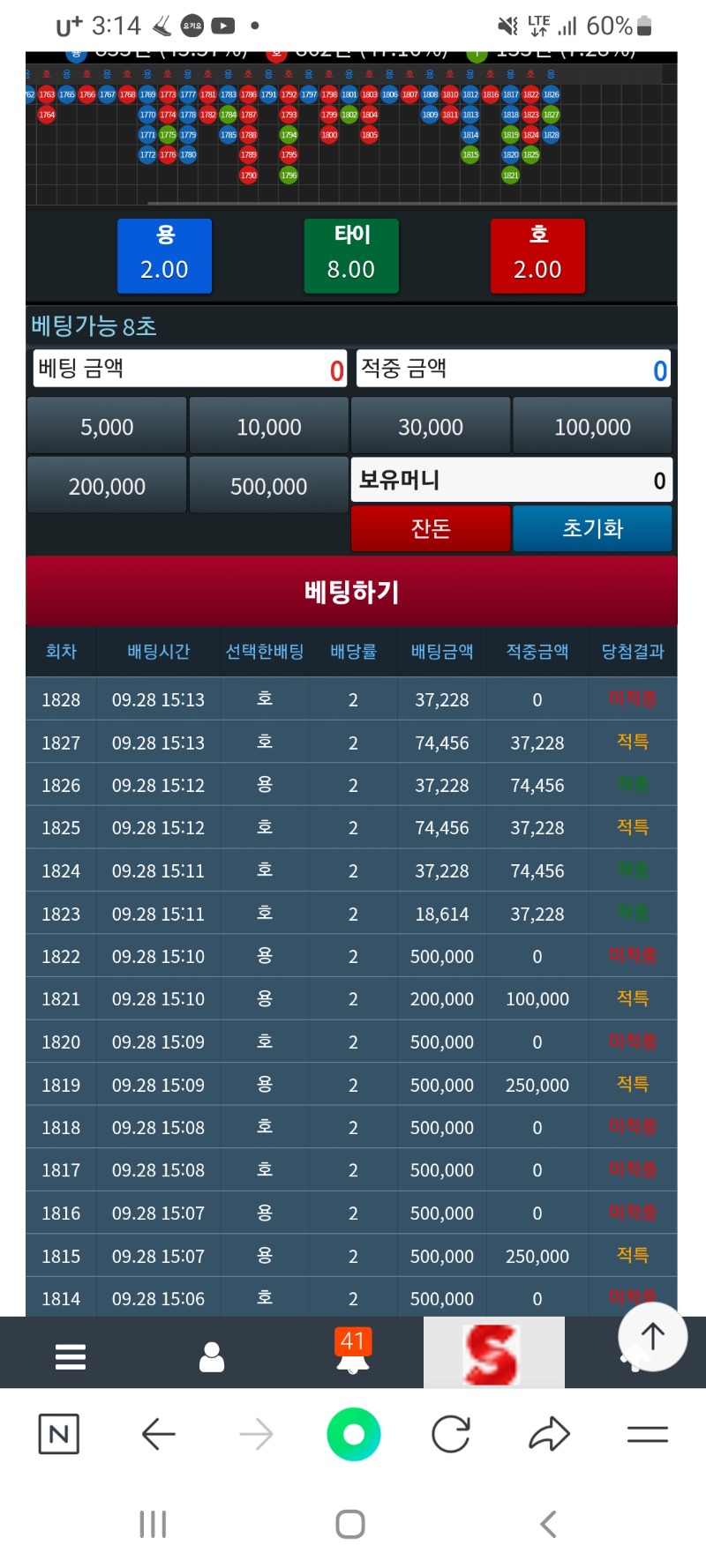 슬용호..1000만포 순삭 ㅠ 돌아삐네~~