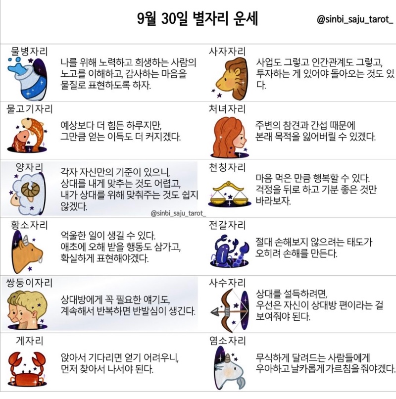 오늘의운세