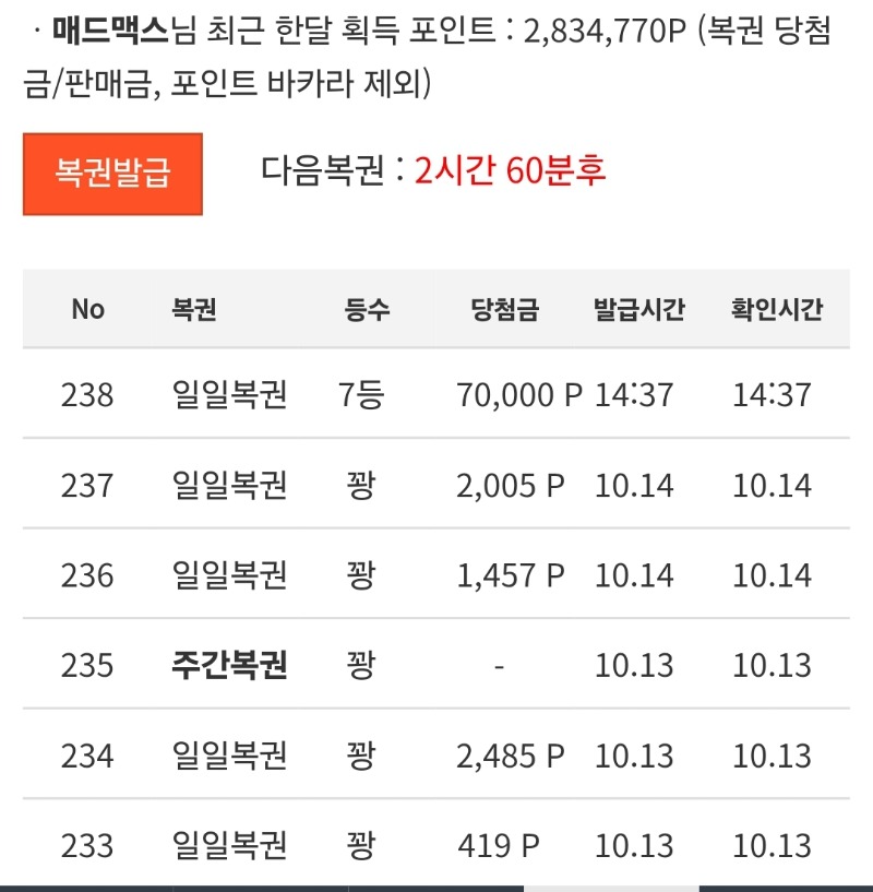 용호하고 복권긁었더니????