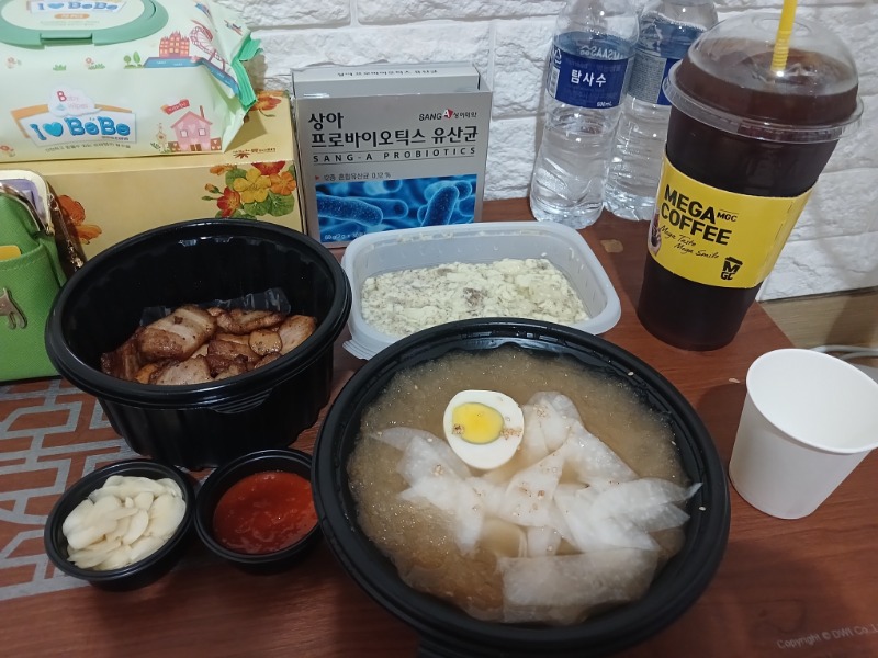 냉면+삼겹 (아점)