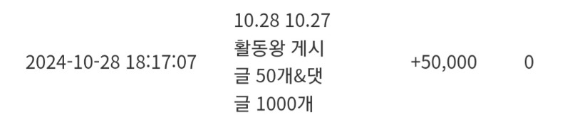 활동왕 10만포 감사합니다!