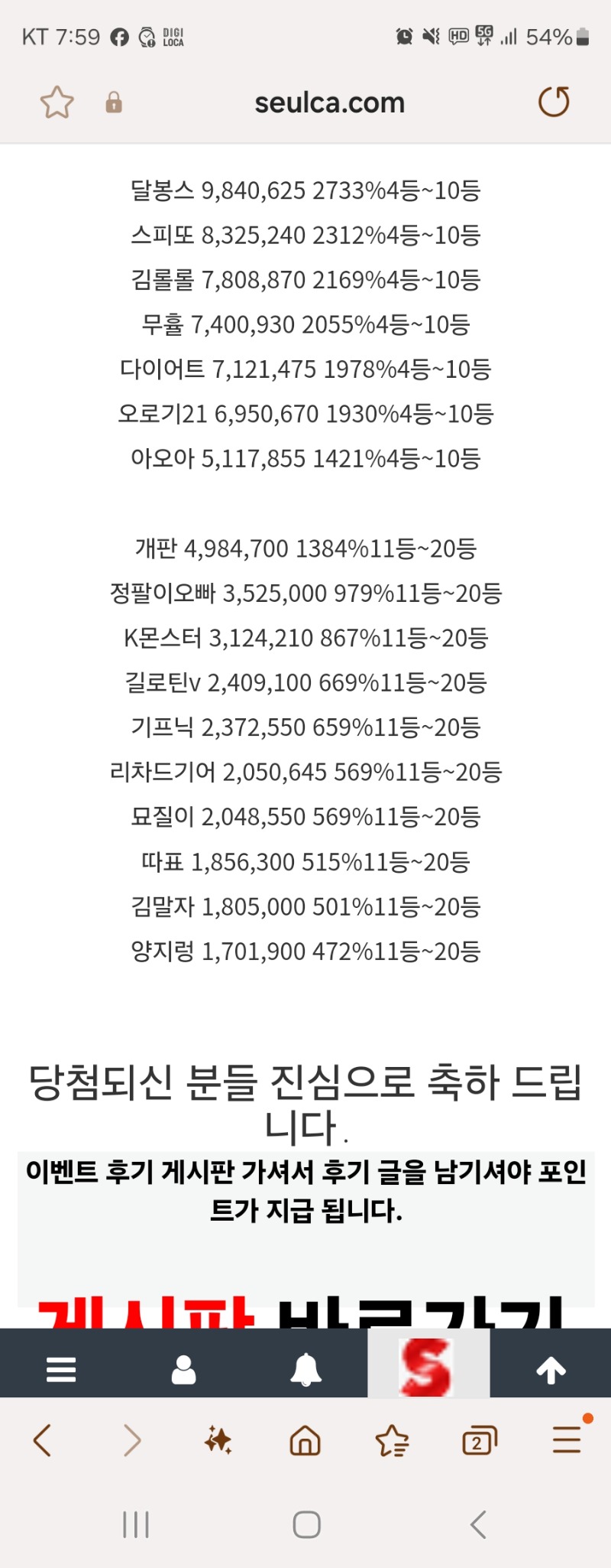 롤링왕 참가상 정도?