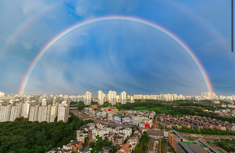 직접 찍은 무지개사진~~가자