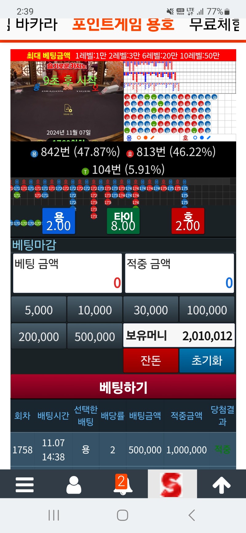 복권당첨 없으면