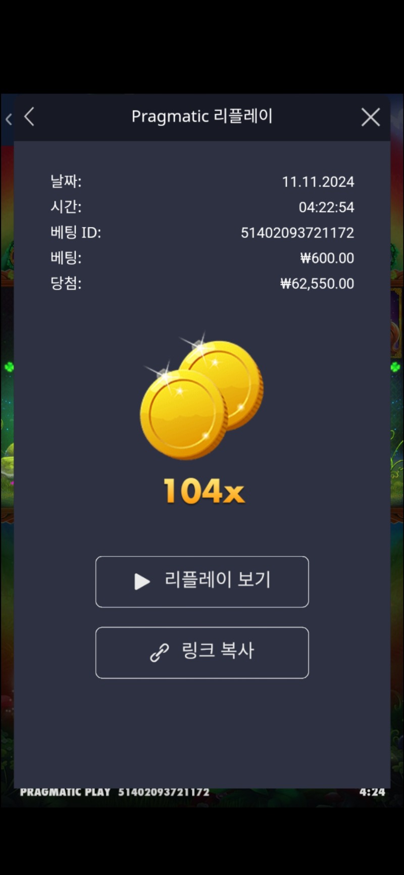 클로버골드 104배