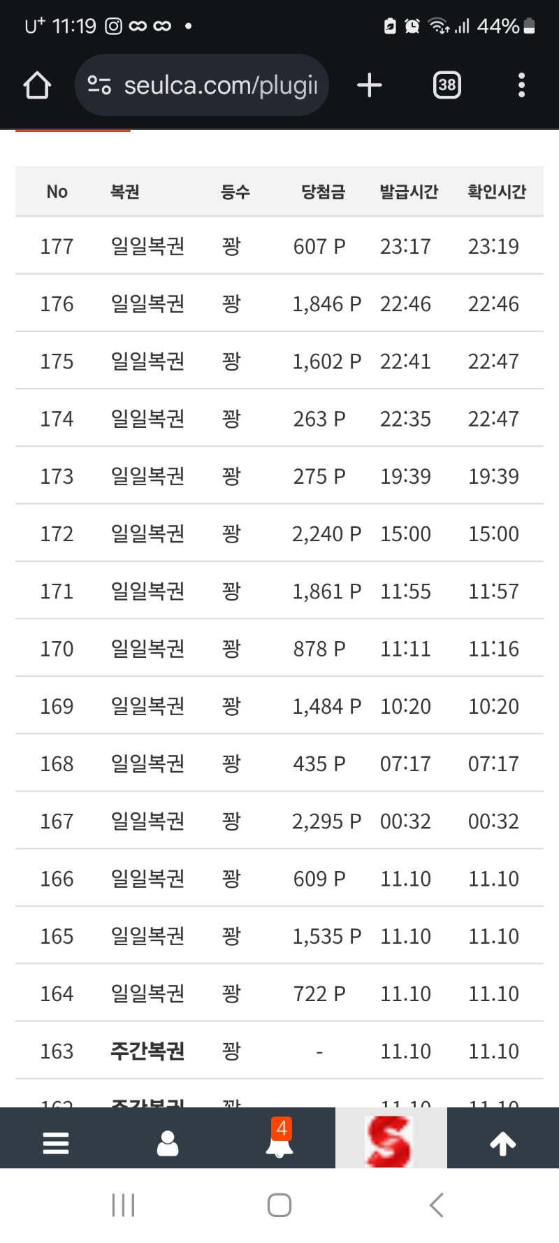 일복1등이후로