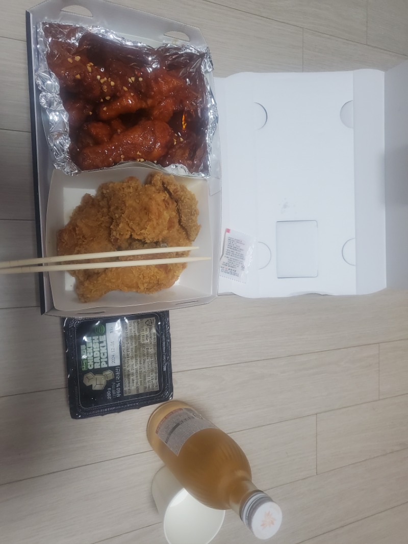 야식은치킨이죠