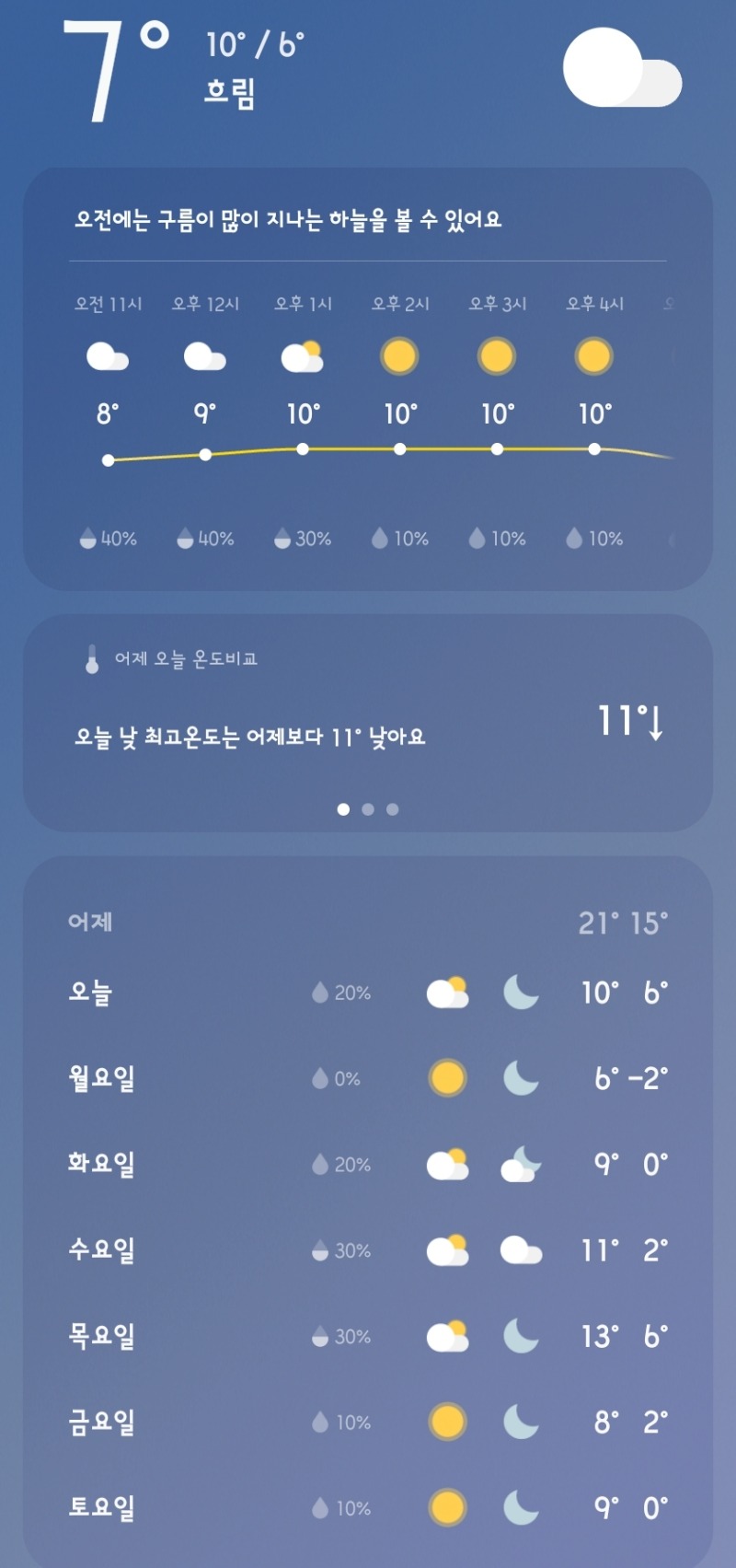 날씨 감기조심!!