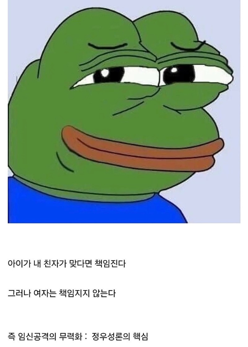 새롭게 탄생한 이론. 정우성론