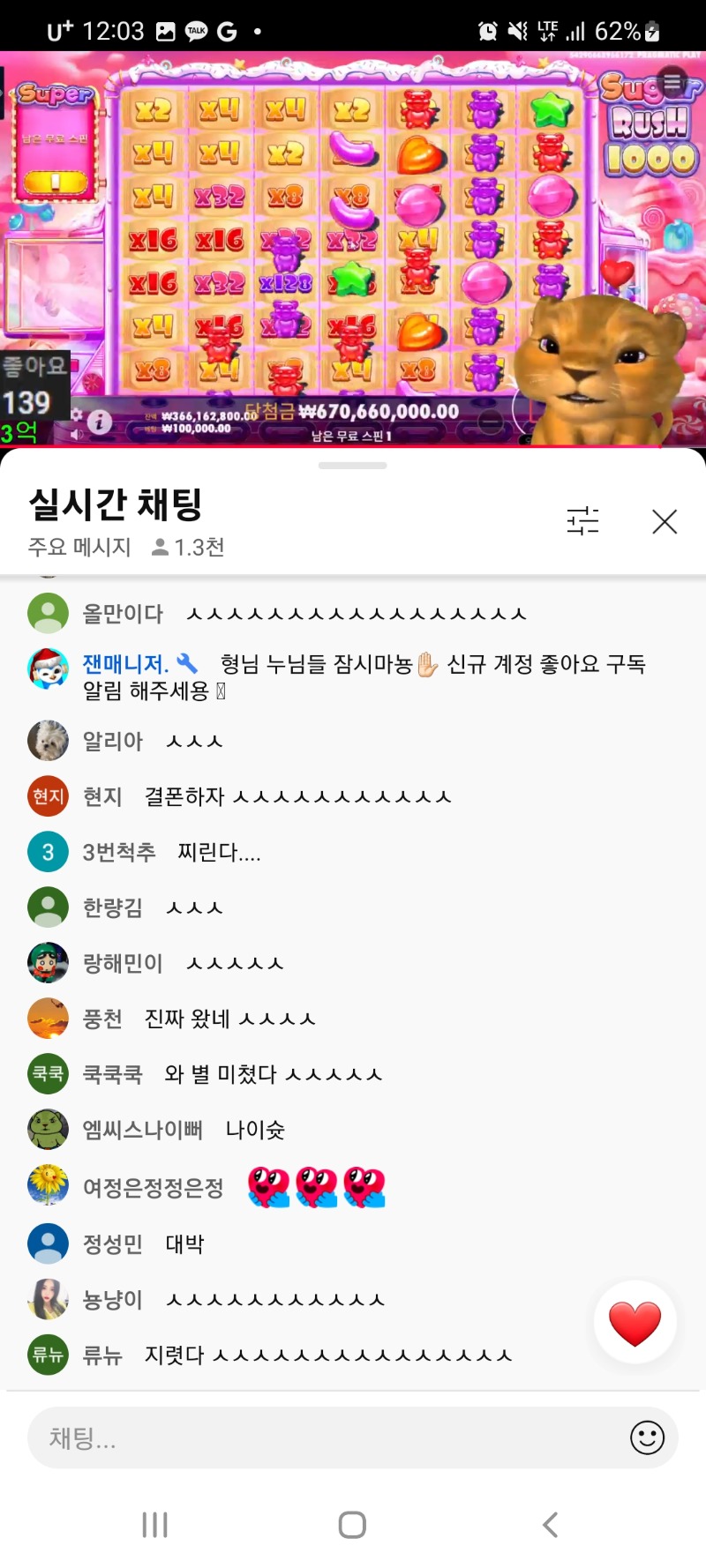 사자 슈천 6억7천