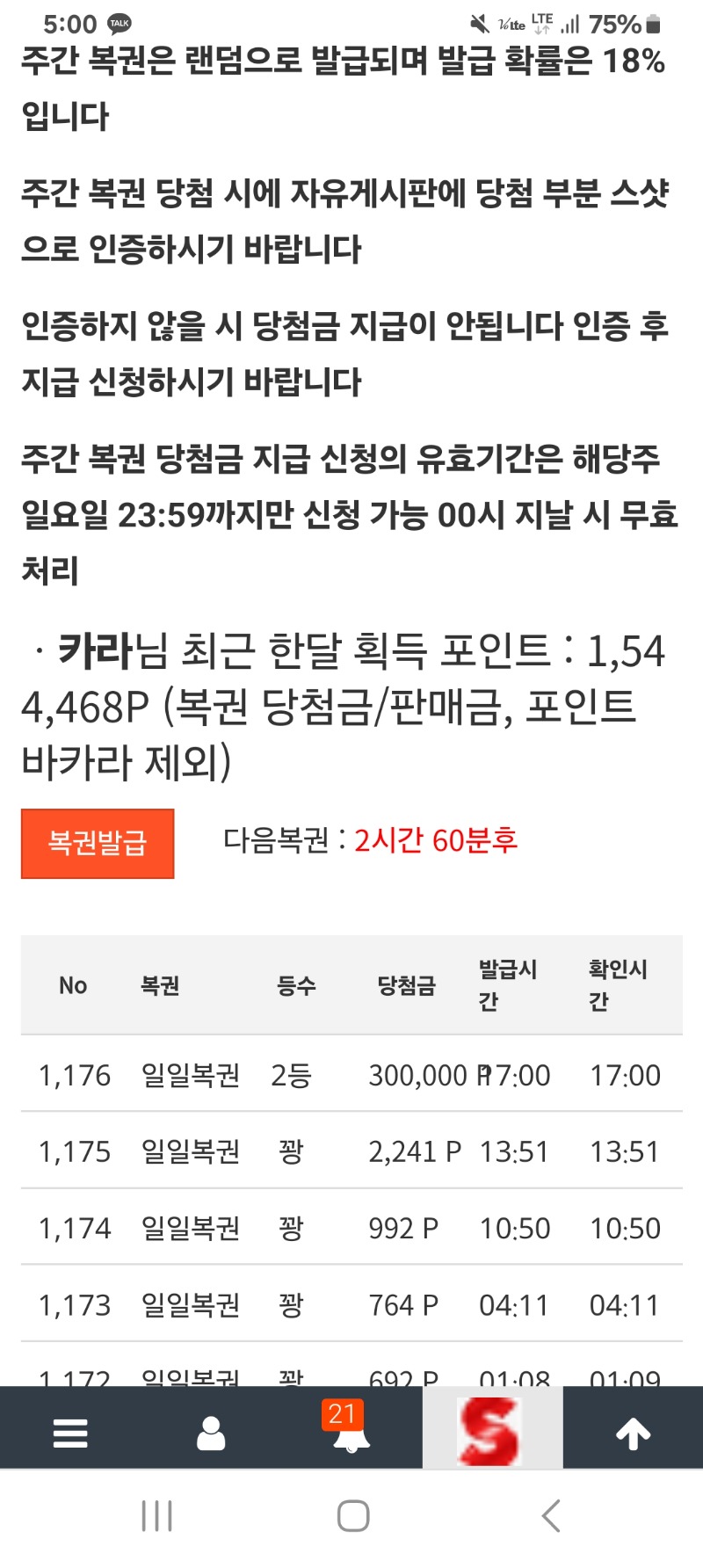 이게 웬일??  일복2등당첨!!