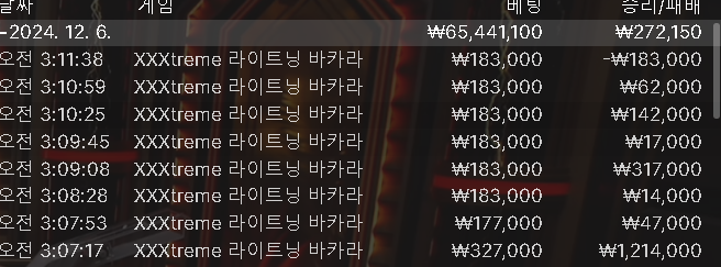 바카라 7연승