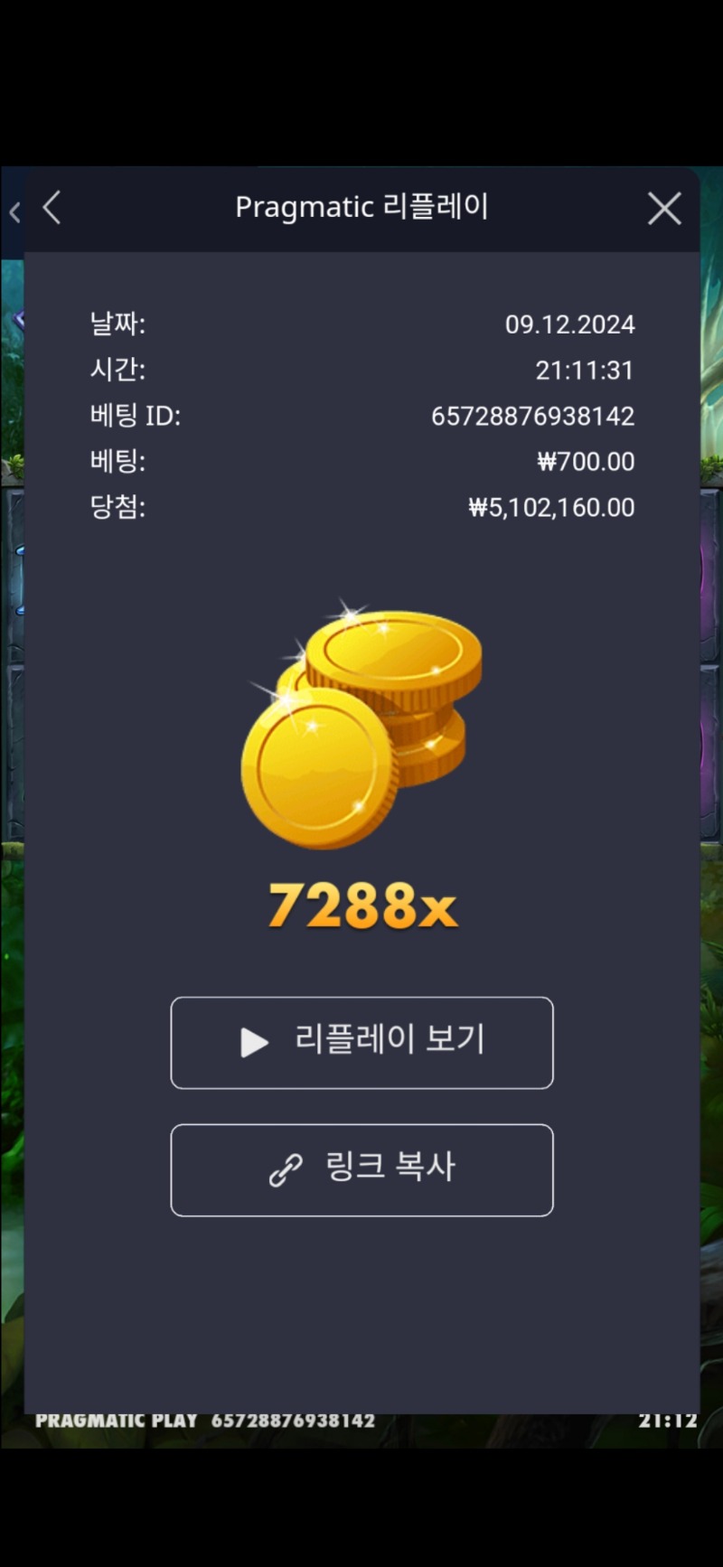 멀린 7288배