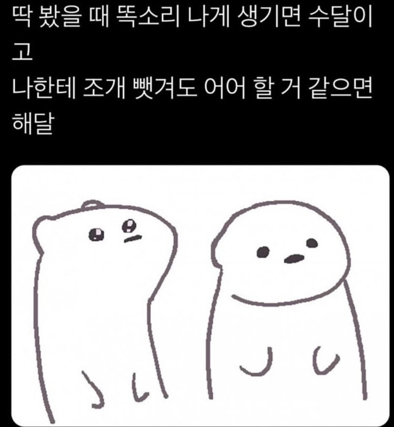 황달이는 수달인가 해달인가