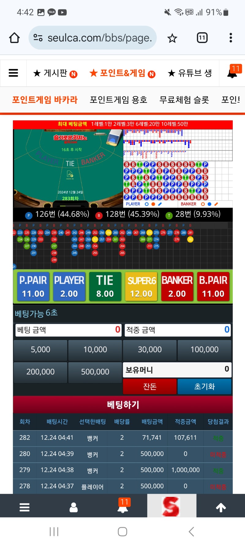 결국..슬포도 꾸역꾸역 다올리고 일순간에ㅠ