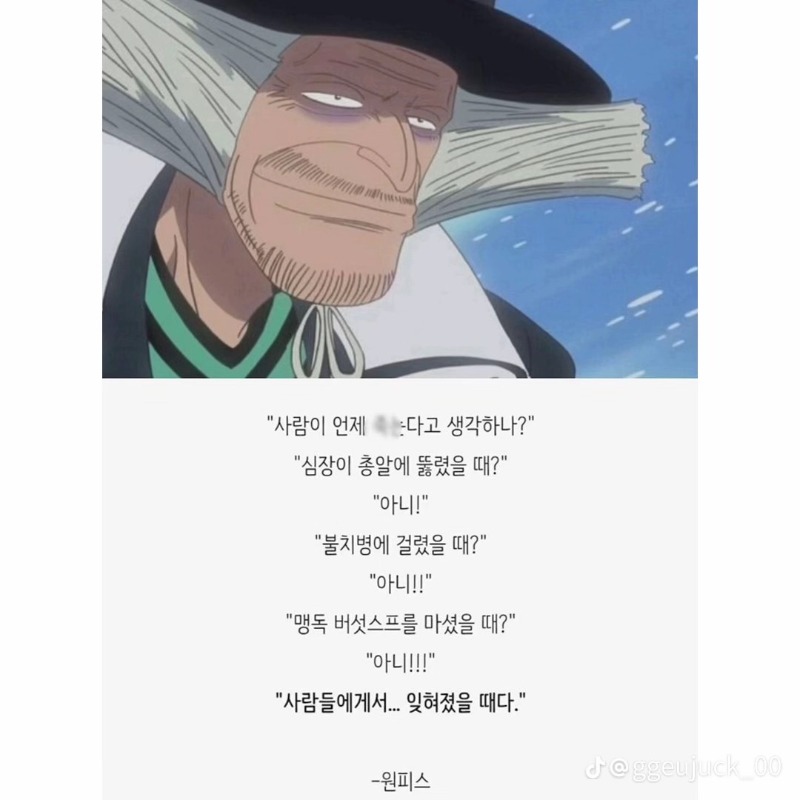 애니속 명대사들