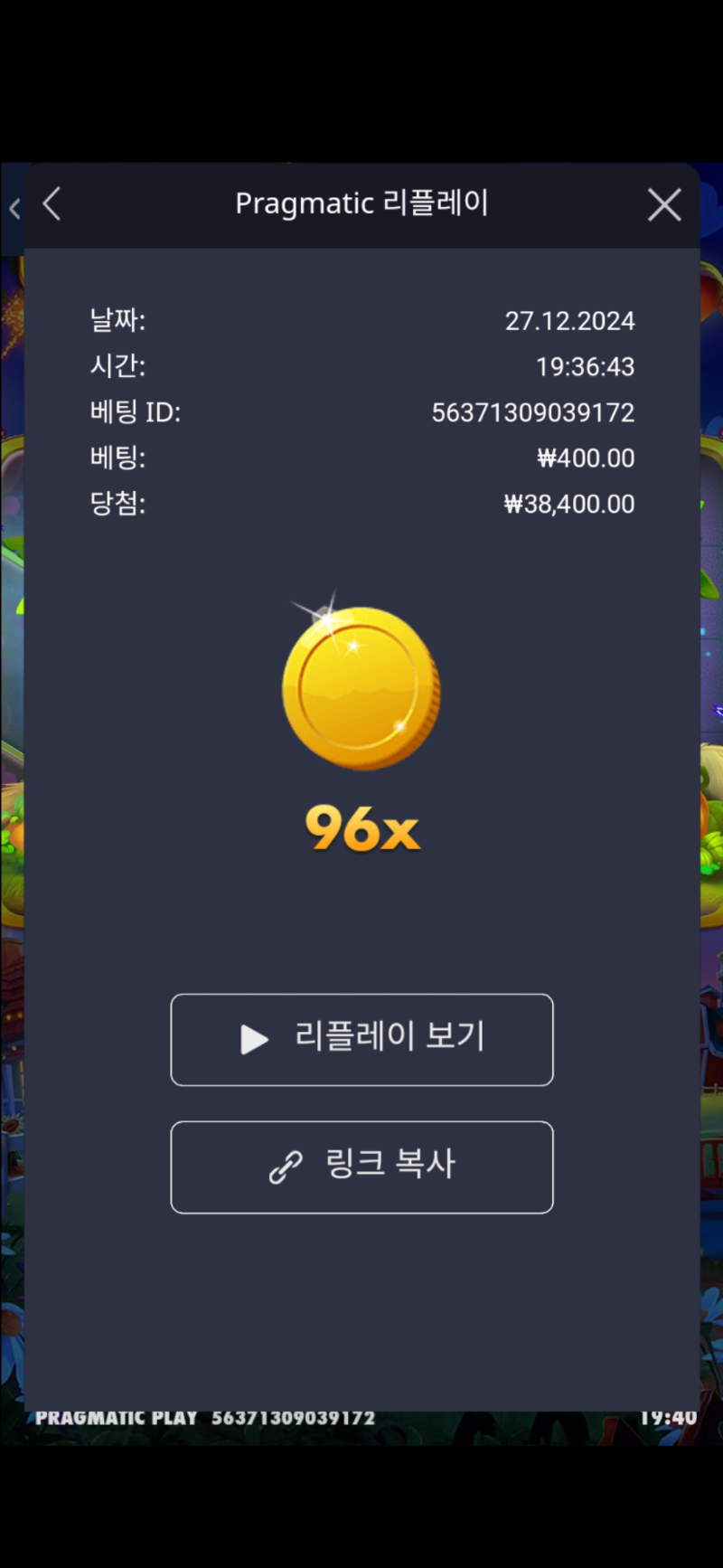 황금멀티 96배